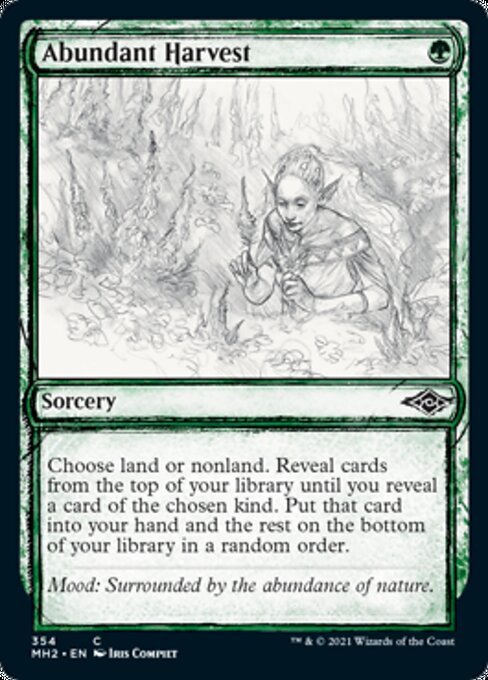 Abundant Harvest (Showcase) (Modern Horizons 2) Near Mint - Nick Nack's Full Frontal Attack
