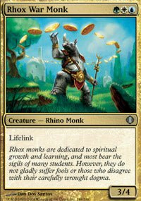 Rhox War Monk (Shards of Alara) Light Play - Nick Nack's Full Frontal Attack