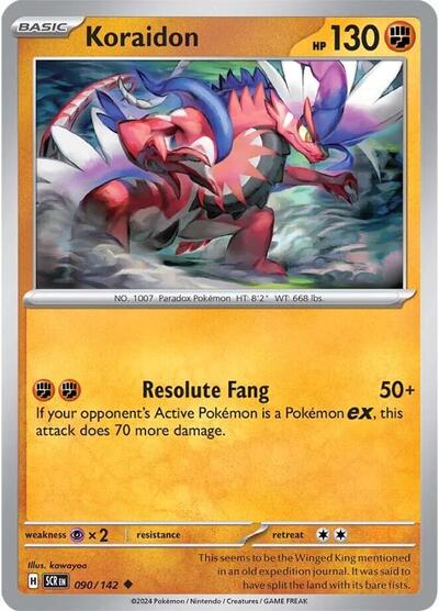 Koraidon (SV07: Stellar Crown) Near Mint Reverse Holofoil - Nick Nack's Full Frontal Attack