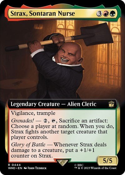 Strax, Sontaran Nurse (Extended Art) (Universes Beyond: Doctor Who) Near Mint - Nick Nack's Full Frontal Attack