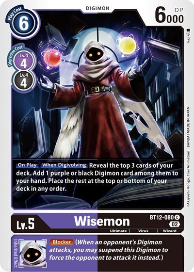 Wisemon (Across Time) Near Mint - Nick Nack's Full Frontal Attack