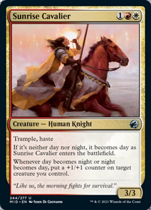 Sunrise Cavalier (Innistrad: Midnight Hunt) Near Mint - Nick Nack's Full Frontal Attack
