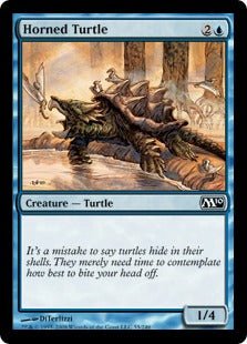 Horned Turtle (Magic 2010 Core Set) Near Mint - Nick Nack's Full Frontal Attack