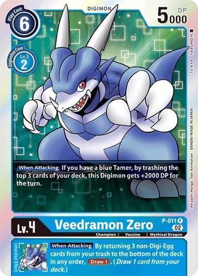 Veedramon Zero P - 011 (Resurgence Booster Reprint) (Resurgence Booster) Near Mint Foil - Nick Nack's Full Frontal Attack