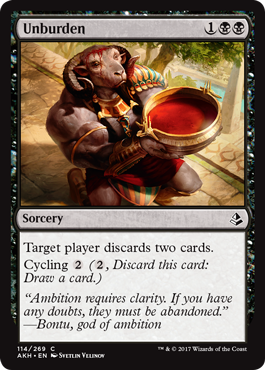 Unburden (Amonkhet) Near Mint - Nick Nack's Full Frontal Attack