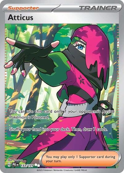 Atticus - 133 (SV: Prismatic Evolutions) Near Mint Holofoil