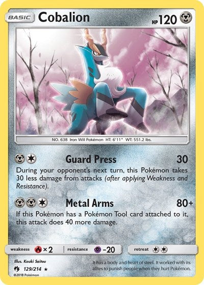 Cobalion (SM - Lost Thunder) Near Mint Holofoil