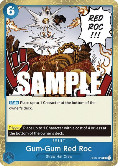 Gum - Gum Red Roc (Kingdoms of Intrigue) Near Mint Foil - Nick Nack's Full Frontal Attack
