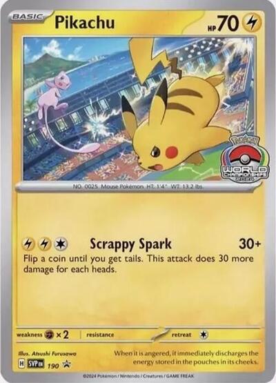 Pikachu - 190 (SV: Scarlet & Violet Promo Cards) Near Mint