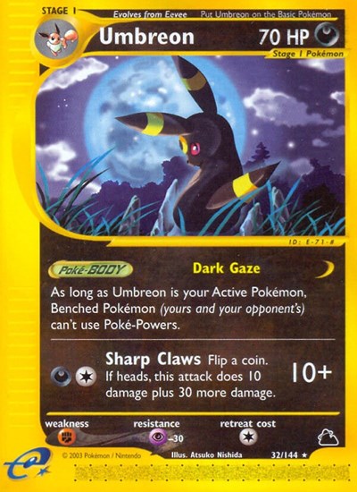 Umbreon (32) (Skyridge) Light Play
