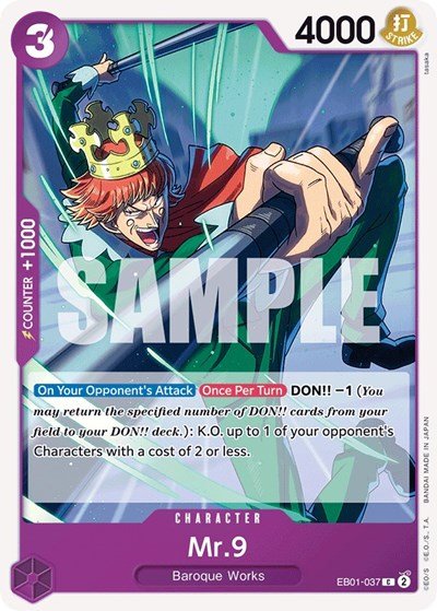 Mr. 9 (Extra Booster: Memorial Collection) Near Mint - Nick Nack's Full Frontal Attack