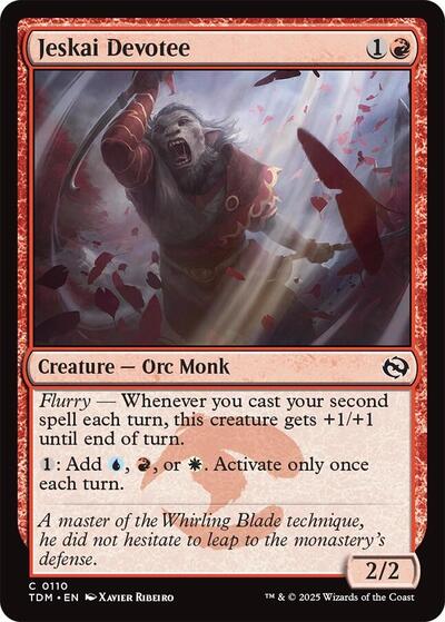 Jeskai Devotee (Tarkir: Dragonstorm) Near Mint - Nick Nack's Full Frontal Attack