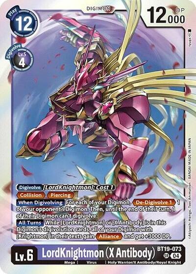 LordKnightmon (X Antibody) (Release Special Booster 2.0) Near Mint Foil