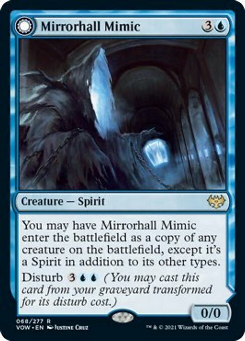 Mirrorhall Mimic / Ghastly Mimicry (Innistrad: Crimson Vow) Near Mint - Nick Nack's Full Frontal Attack