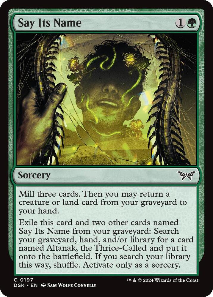 Say Its Name (Duskmourn: House of Horror) Near Mint - Nick Nack's Full Frontal Attack