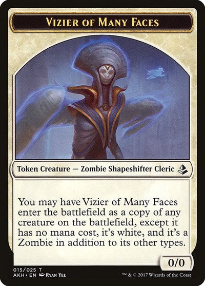 Vizier of Many Faces Token (Amonkhet) Near Mint