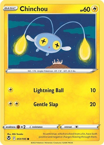 Chinchou (SWSH12: Silver Tempest) Near Mint - Nick Nack's Full Frontal Attack