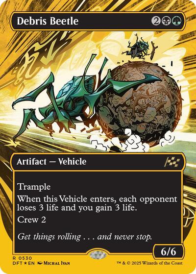 Debris Beetle (Borderless) (First - Place Foil) (Aetherdrift) Near Mint Foil - Nick Nack's Full Frontal Attack