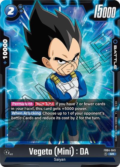 Vegeta (Mini) : DA (Ultra Limit) Near Mint Holofoil