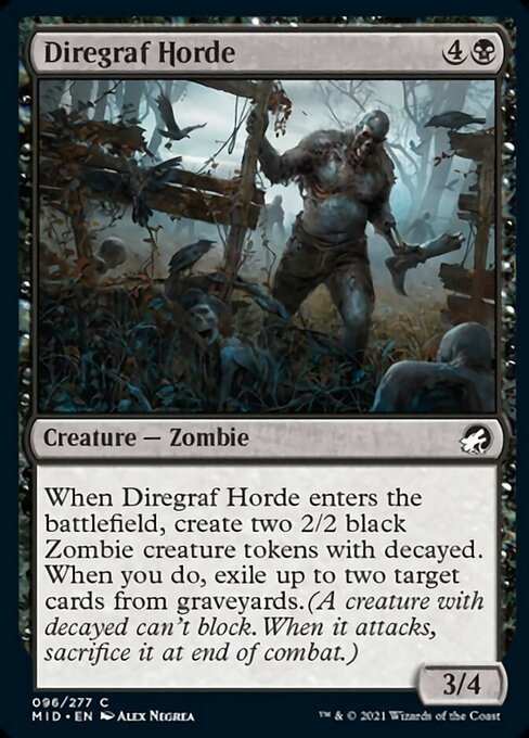 Diregraf Horde (Innistrad: Midnight Hunt) Near Mint - Nick Nack's Full Frontal Attack