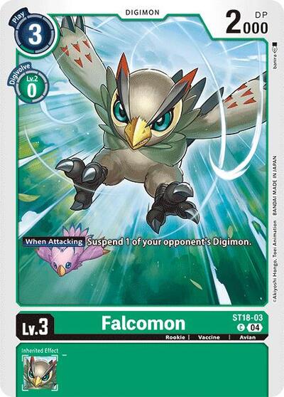 Falcomon (Starter Deck 18: Guardian Vortex) Near Mint - Nick Nack's Full Frontal Attack