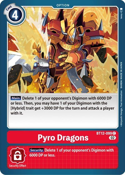 Pyro Dragons (Across Time) Near Mint - Nick Nack's Full Frontal Attack