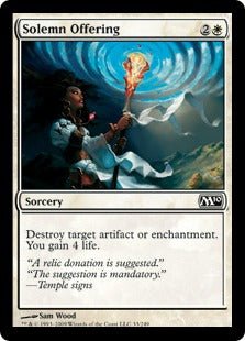 Solemn Offering (Magic 2010 Core Set) Near Mint - Nick Nack's Full Frontal Attack
