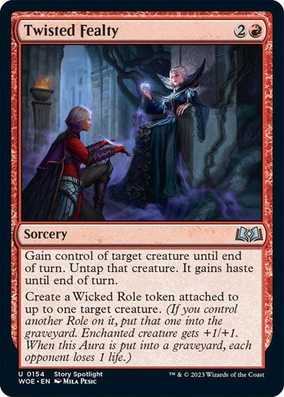 Twisted Fealty (Wilds of Eldraine) Near Mint - Nick Nack's Full Frontal Attack