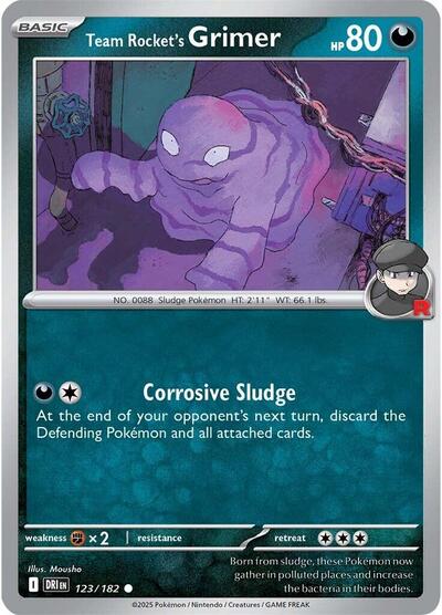 Team Rocket's Grimer (SV10: Destined Rivals) Near Mint - Nick Nack's Full Frontal Attack