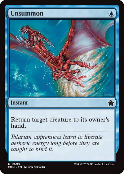 Unsummon (Foundations) Near Mint - Nick Nack's Full Frontal Attack