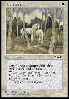 Noble Steeds (Trees in Forefront) (Alliances) Light Play