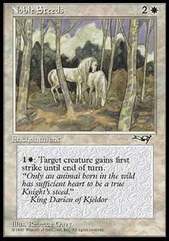 Noble Steeds (Trees in Forefront) (Alliances) Light Play - Nick Nack's Full Frontal Attack