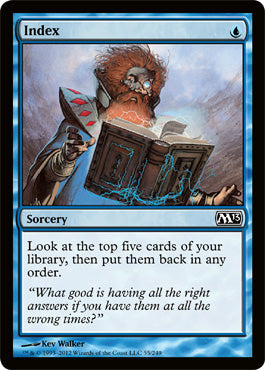 Index (Magic 2013 Core Set) Light Play