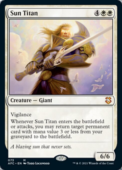 Sun Titan (Commander 2021 Forgotten Realms) Near Mint - Nick Nack's Full Frontal Attack