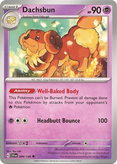 Dachsbun (Scarlet and Violet: Base Set) Near Mint - Nick Nack's Full Frontal Attack