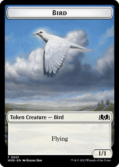 Bird Token (Wilds of Eldraine) Near Mint - Nick Nack's Full Frontal Attack