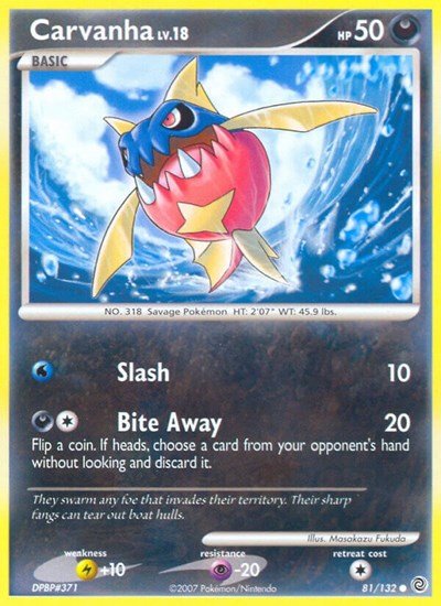 Carvanha (Secret Wonders) Heavy Play Reverse Holofoil - Nick Nack's Full Frontal Attack
