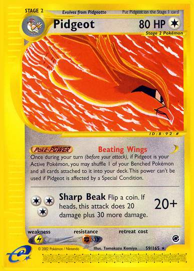 Pidgeot (Expedition) Light Play