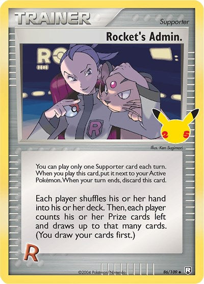 Rocket's Admin. (Celebrations: Classic Collection) Near Mint Holofoil