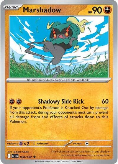 Marshadow - 080 (ME01: Mega Evolution) Near Mint Reverse Holofoil