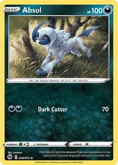 Absol (Champion's Path) Near Mint - Nick Nack's Full Frontal Attack