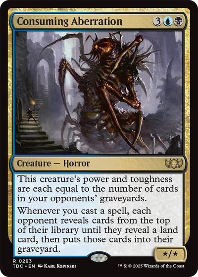 Consuming Aberration (Commander: Tarkir: Dragonstorm) Near Mint - Nick Nack's Full Frontal Attack