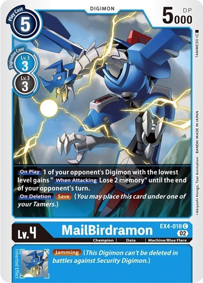 MailBirdramon (Alternative Being Booster) Near Mint - Nick Nack's Full Frontal Attack