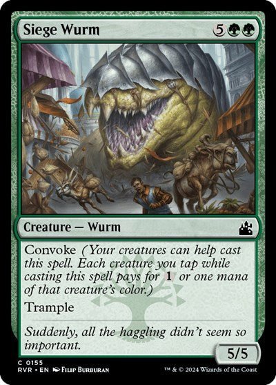 Siege Wurm (Ravnica Remastered) Near Mint - Nick Nack's Full Frontal Attack