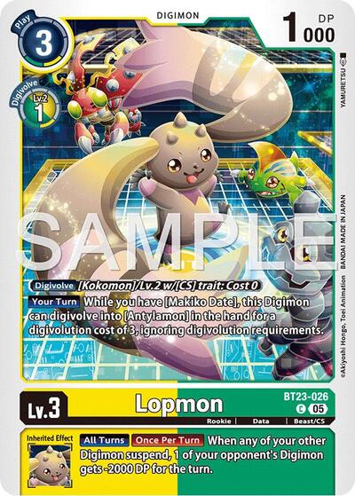 Lopmon (Hackers' Slumber) Near Mint - Nick Nack's Full Frontal Attack