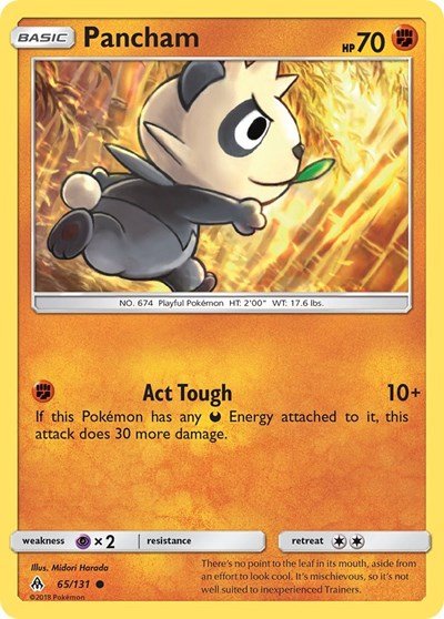 Pancham (SM - Forbidden Light) Near Mint - Nick Nack's Full Frontal Attack