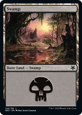 Swamp (128) (Magic Game Night: Free - For - All) Near Mint - Nick Nack's Full Frontal Attack