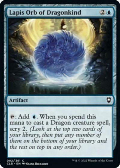 Lapis Orb of Dragonkind (Commander Legends: Battle for Baldur's Gate) Near Mint - Nick Nack's Full Frontal Attack