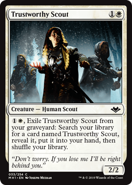 Trustworthy Scout (Modern Horizons) Near Mint - Nick Nack's Full Frontal Attack
