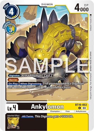 Ankylomon (Beginning Observer) Near Mint